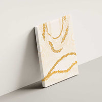 Aloha Lei Mikioi Canvas Wall Art Gold Polynesian Tribal Tatau Pattern LT9 - Polynesian Pride