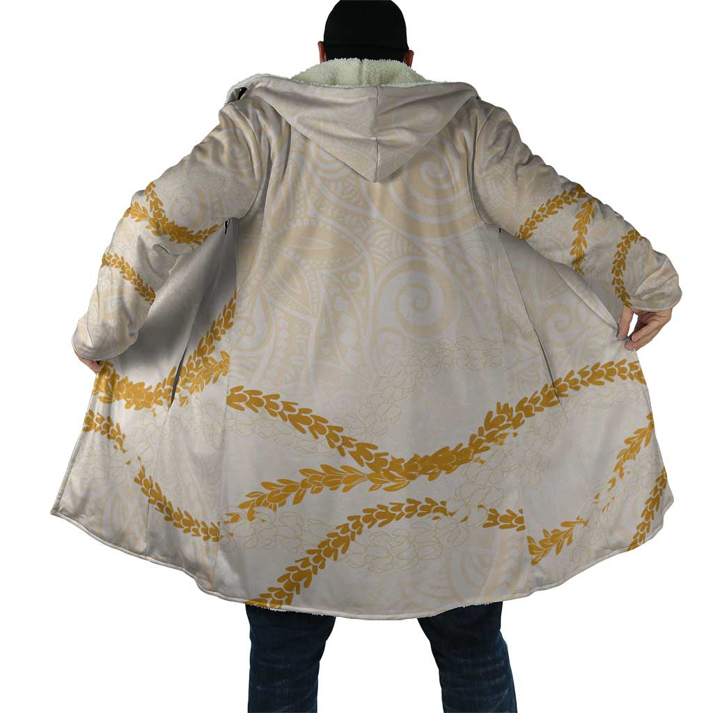 Aloha Lei Mikioi Cloak Gold Polynesian Tribal Tatau Pattern - Polynesian Pride