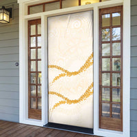 Aloha Lei Mikioi Door Cover Gold Polynesian Tribal Tatau Pattern LT9 - Polynesian Pride