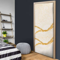 Aloha Lei Mikioi Door Cover Gold Polynesian Tribal Tatau Pattern LT9 - Polynesian Pride