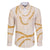 Aloha Lei Mikioi Family Matching Off The Shoulder Long Sleeve Dress and Hawaiian Shirt Gold Polynesian Tribal Tatau Pattern