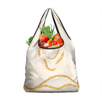 Aloha Lei Mikioi Grocery Bag Gold Polynesian Tribal Tatau Pattern LT9 1-pack One Size Gold - Polynesian Pride