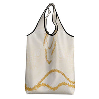 Aloha Lei Mikioi Grocery Bag Gold Polynesian Tribal Tatau Pattern LT9 - Polynesian Pride