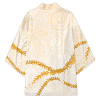 Aloha Lei Mikioi Kimono Gold Polynesian Tribal Tatau Pattern LT9 - Polynesian Pride