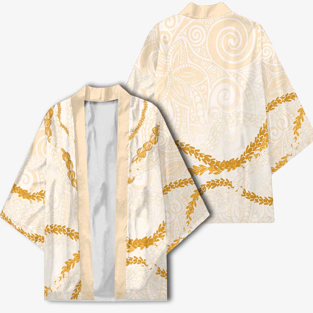 Aloha Lei Mikioi Kimono Gold Polynesian Tribal Tatau Pattern LT9 - Polynesian Pride