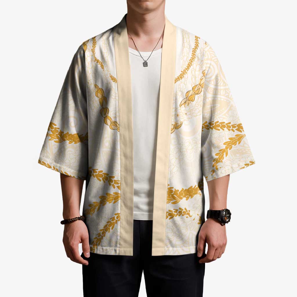 Aloha Lei Mikioi Kimono Gold Polynesian Tribal Tatau Pattern LT9 - Polynesian Pride