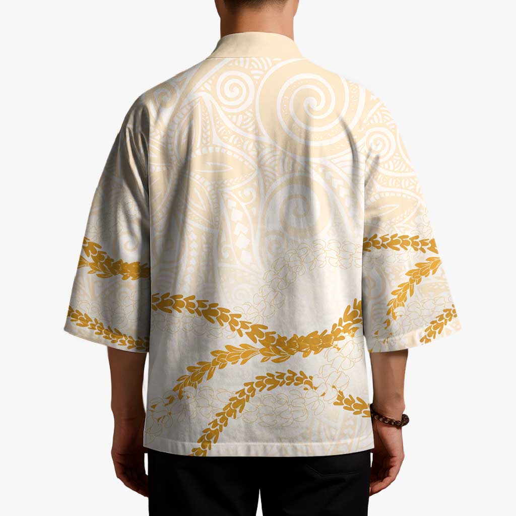 Aloha Lei Mikioi Kimono Gold Polynesian Tribal Tatau Pattern LT9 - Polynesian Pride