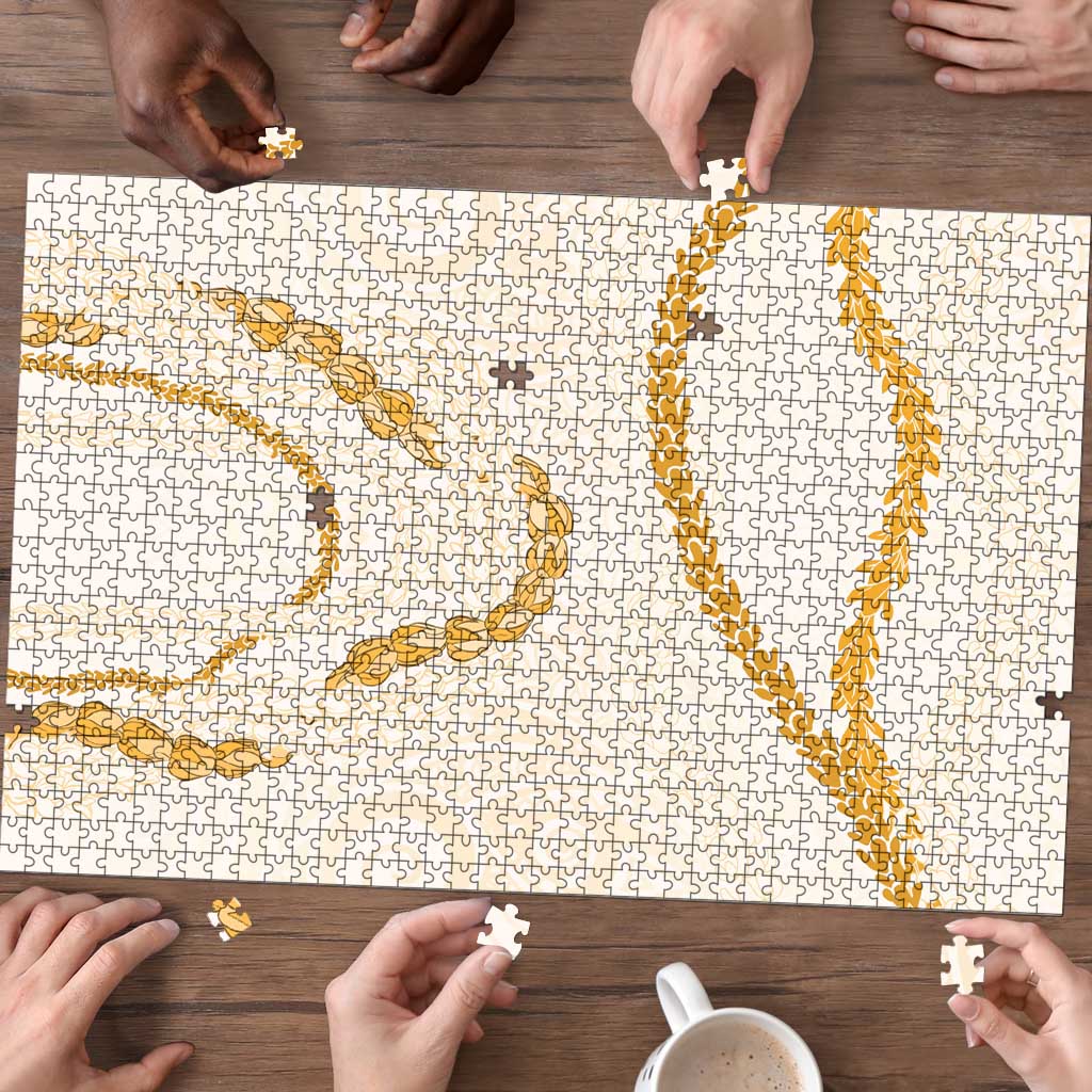 Aloha Lei Mikioi Puzzle Gold Polynesian Tribal Tatau Pattern LT9 - Polynesian Pride