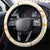 Aloha Lei Mikioi Steering Wheel Cover Gold Polynesian Tribal Tatau Pattern