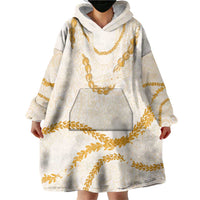 Aloha Lei Mikioi Wearable Blanket Hoodie Gold Polynesian Tribal Tatau Pattern LT9 - Polynesian Pride