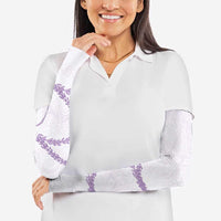Aloha Lei Mikioi Arm Sleeves Purple Polynesian Tribal Tatau Pattern - Polynesian Pride