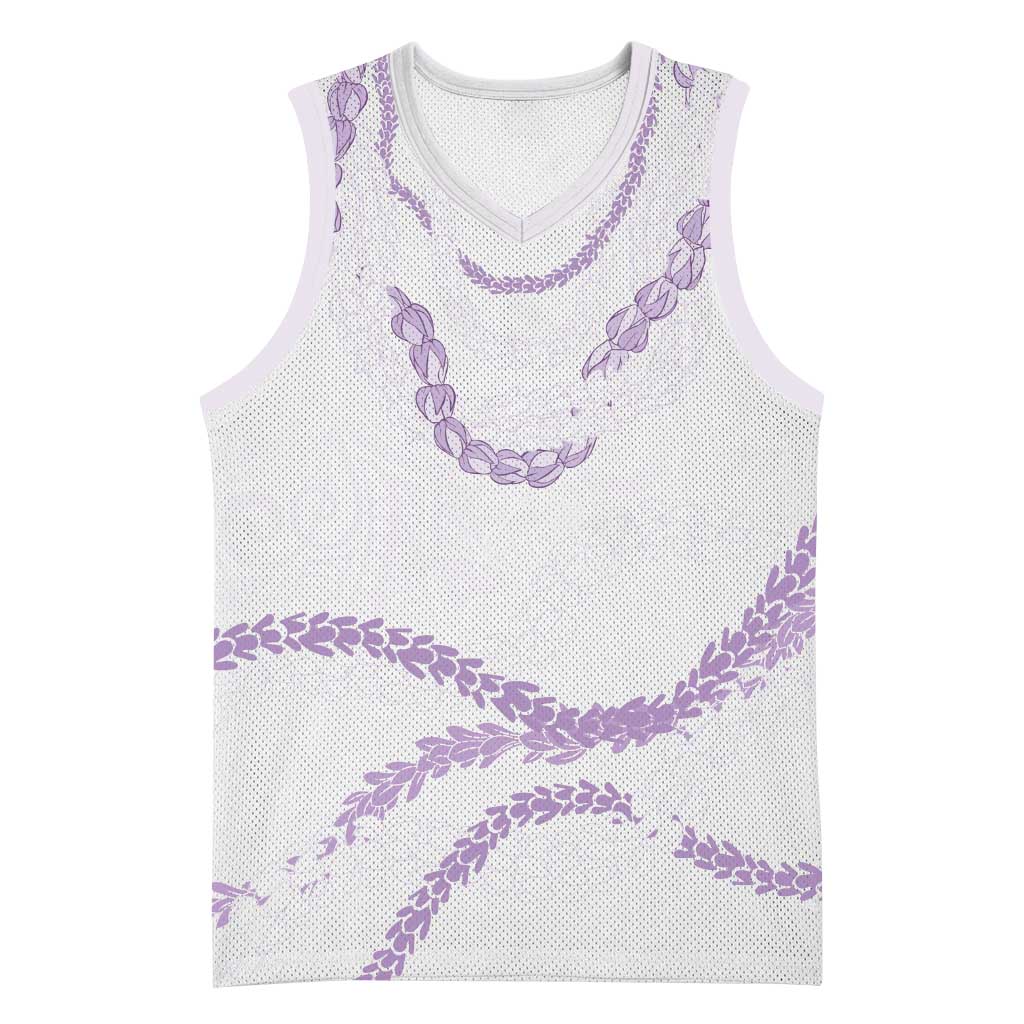 Aloha Lei Mikioi Basketball Jersey Purple Polynesian Tribal Tatau Pattern LT9 Unisex Purple - Polynesian Pride