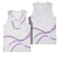 Aloha Lei Mikioi Basketball Jersey Purple Polynesian Tribal Tatau Pattern LT9 - Polynesian Pride