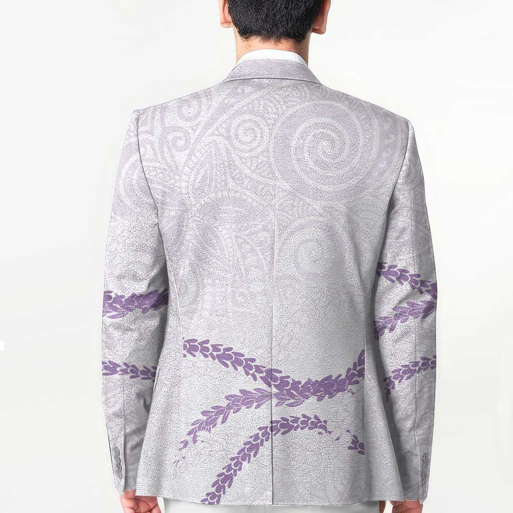 Aloha Lei Mikioi Blazer Purple Polynesian Tribal Tatau Pattern - Polynesian Pride