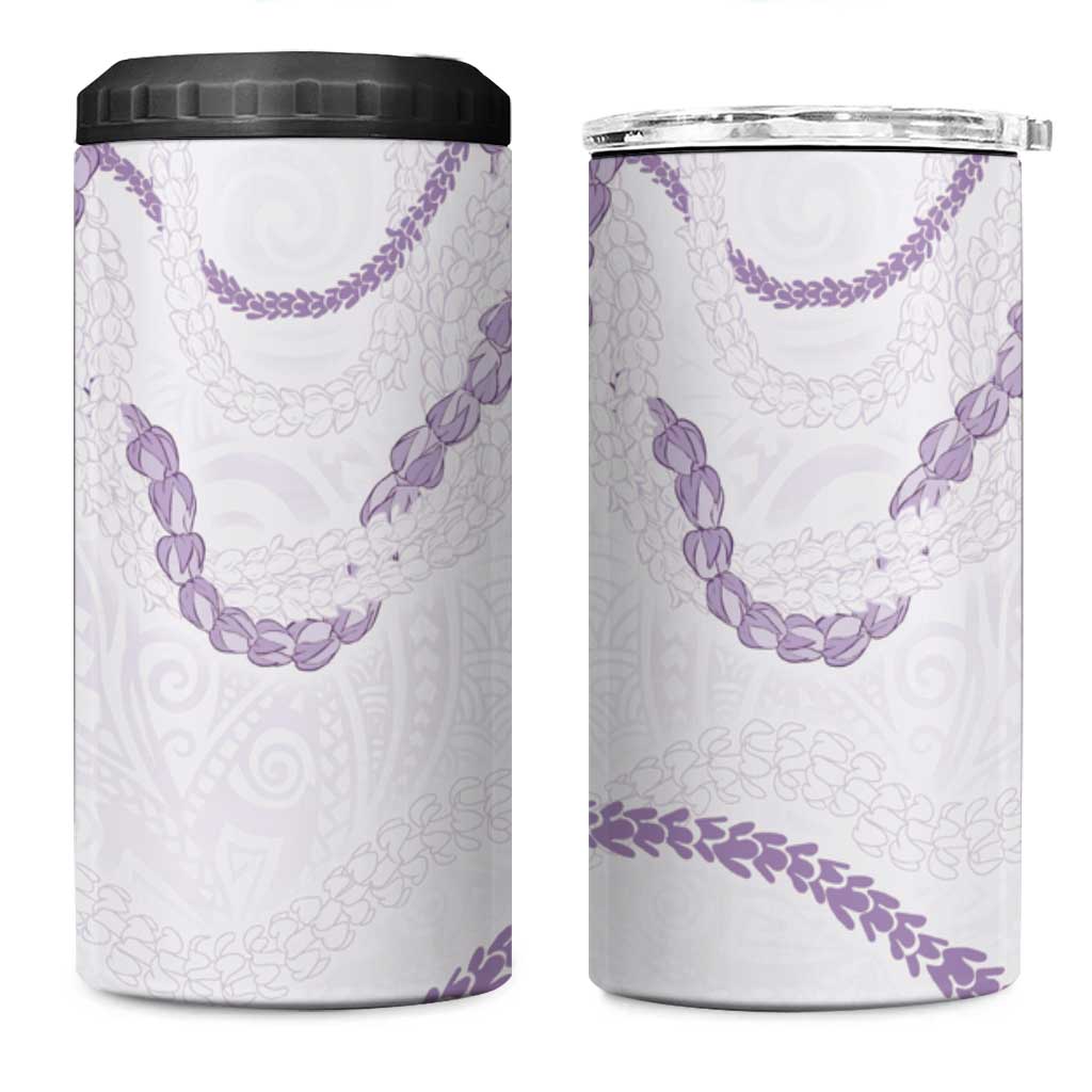 Aloha Lei Mikioi 4 in 1 Can Cooler Tumbler Purple Polynesian Tribal Tatau Pattern LT9 One Size: 16 oz Purple - Polynesian Pride