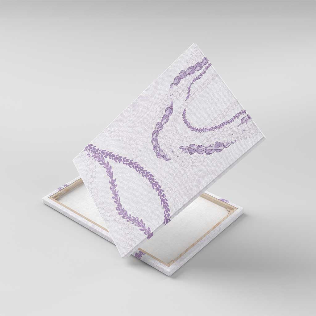 Aloha Lei Mikioi Canvas Wall Art Purple Polynesian Tribal Tatau Pattern LT9 With Frame Purple - Polynesian Pride