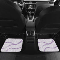 Aloha Lei Mikioi Car Mats Purple Polynesian Tribal Tatau Pattern LT9 Set 2pcs - Back Purple - Polynesian Pride