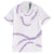 Aloha Lei Mikioi Family Matching Off The Shoulder Long Sleeve Dress and Hawaiian Shirt Purple Polynesian Tribal Tatau Pattern