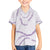 Aloha Lei Mikioi Family Matching Off The Shoulder Long Sleeve Dress and Hawaiian Shirt Purple Polynesian Tribal Tatau Pattern