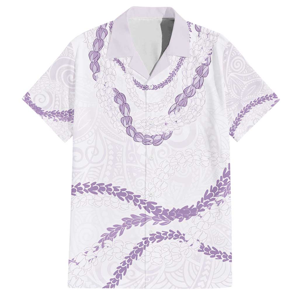 Aloha Lei Mikioi Family Matching Summer Maxi Dress and Hawaiian Shirt Purple Polynesian Tribal Tatau Pattern