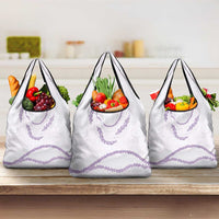 Aloha Lei Mikioi Grocery Bag Purple Polynesian Tribal Tatau Pattern LT9 3-pack One Size Purple - Polynesian Pride