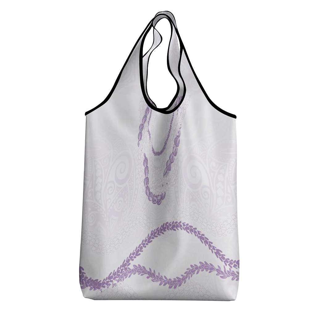 Aloha Lei Mikioi Grocery Bag Purple Polynesian Tribal Tatau Pattern LT9 - Polynesian Pride
