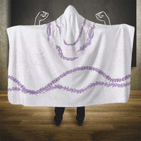 Aloha Lei Mikioi Hooded Blanket Purple Polynesian Tribal Tatau Pattern LT9 - Polynesian Pride