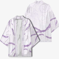 Aloha Lei Mikioi Kimono Purple Polynesian Tribal Tatau Pattern LT9 - Polynesian Pride