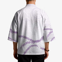 Aloha Lei Mikioi Kimono Purple Polynesian Tribal Tatau Pattern LT9 - Polynesian Pride