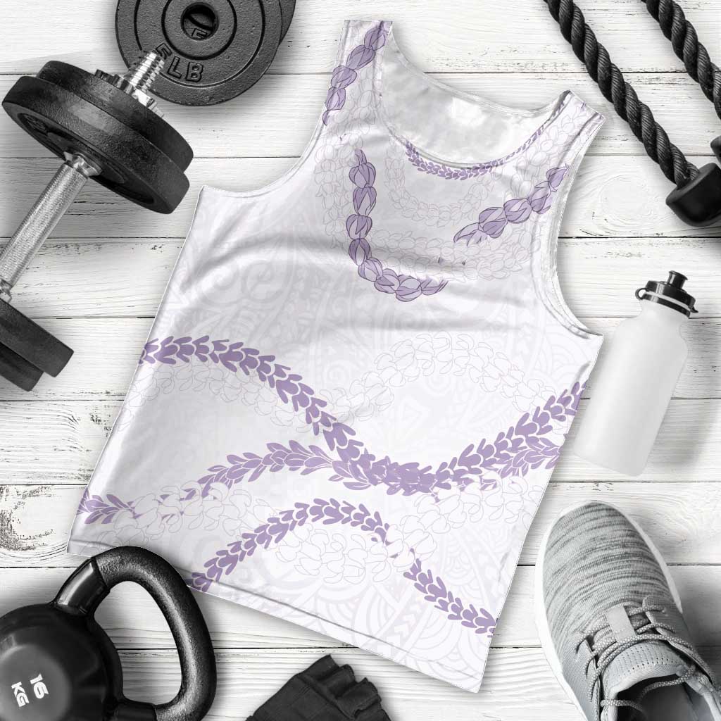 Aloha Lei Mikioi Men Tank Top Purple Polynesian Tribal Tatau Pattern LT9 - Polynesian Pride