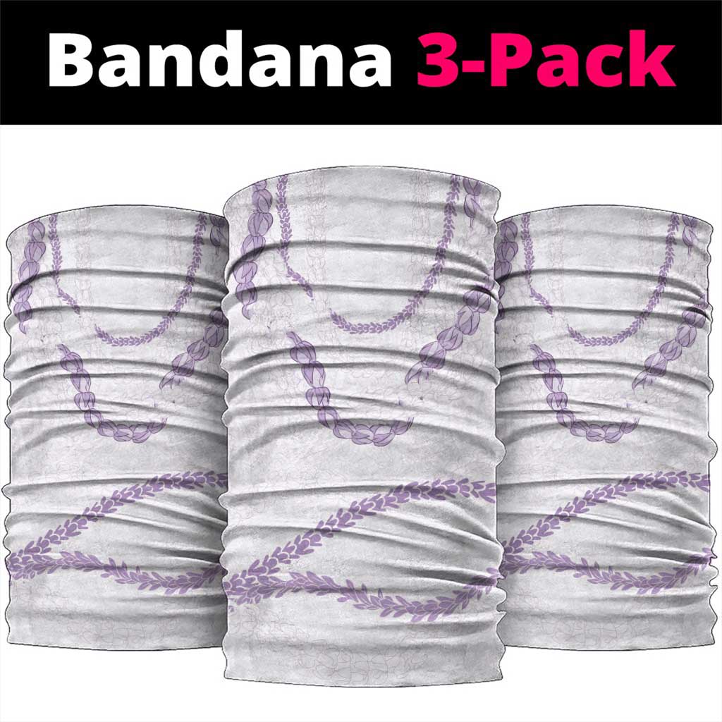 Aloha Lei Mikioi Neck Gaiter Purple Polynesian Tribal Tatau Pattern - Polynesian Pride