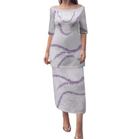 Aloha Lei Mikioi Puletasi Purple Polynesian Tribal Tatau Pattern