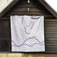 Aloha Lei Mikioi Quilt Purple Polynesian Tribal Tatau Pattern