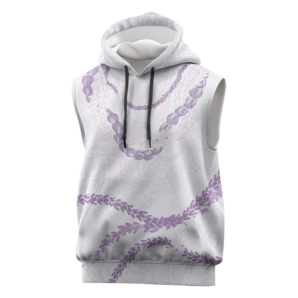 Aloha Lei Mikioi Sleeveless Hoodie Purple Polynesian Tribal Tatau Pattern LT9 Purple - Polynesian Pride