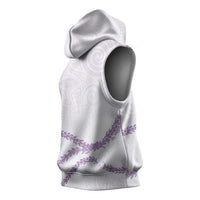 Aloha Lei Mikioi Sleeveless Hoodie Purple Polynesian Tribal Tatau Pattern LT9 - Polynesian Pride