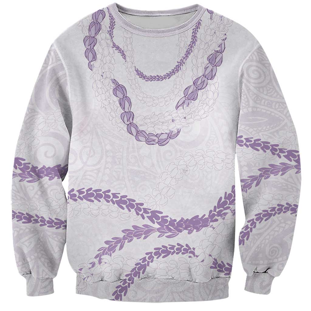 Aloha Lei Mikioi Sweatshirt Purple Polynesian Tribal Tatau Pattern LT9 Unisex Purple - Polynesian Pride