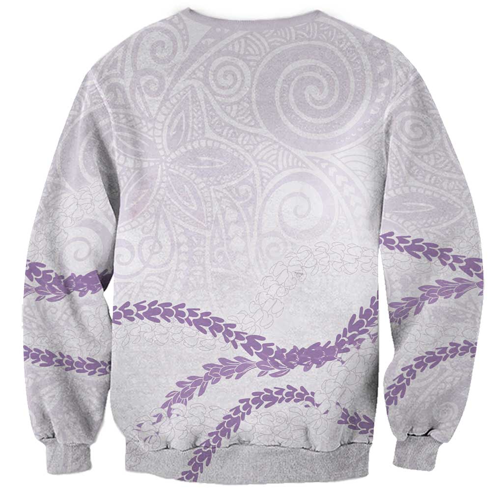 Aloha Lei Mikioi Sweatshirt Purple Polynesian Tribal Tatau Pattern LT9 - Polynesian Pride