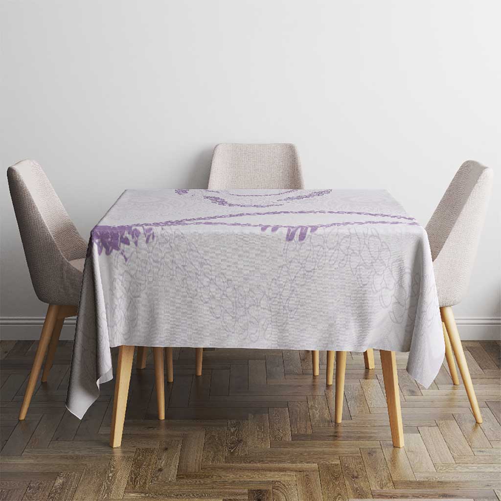 Aloha Lei Mikioi Tablecloth Purple Polynesian Tribal Tatau Pattern LT9 - Polynesian Pride