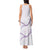 Aloha Lei Mikioi Tank Maxi Dress Purple Polynesian Tribal Tatau Pattern