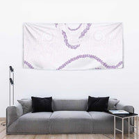 Aloha Lei Mikioi Tapestry Purple Polynesian Tribal Tatau Pattern