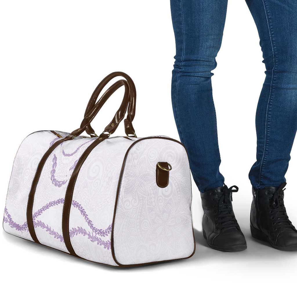 Aloha Lei Mikioi Travel Bag Purple Polynesian Tribal Tatau Pattern - Polynesian Pride