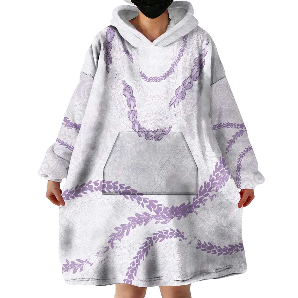 Aloha Lei Mikioi Wearable Blanket Hoodie Purple Polynesian Tribal Tatau Pattern LT9 - Polynesian Pride