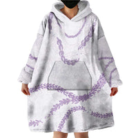 Aloha Lei Mikioi Wearable Blanket Hoodie Purple Polynesian Tribal Tatau Pattern LT9 - Polynesian Pride