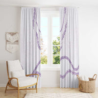 Aloha Lei Mikioi Window Curtain Purple Polynesian Tribal Tatau Pattern LT9 - Polynesian Pride