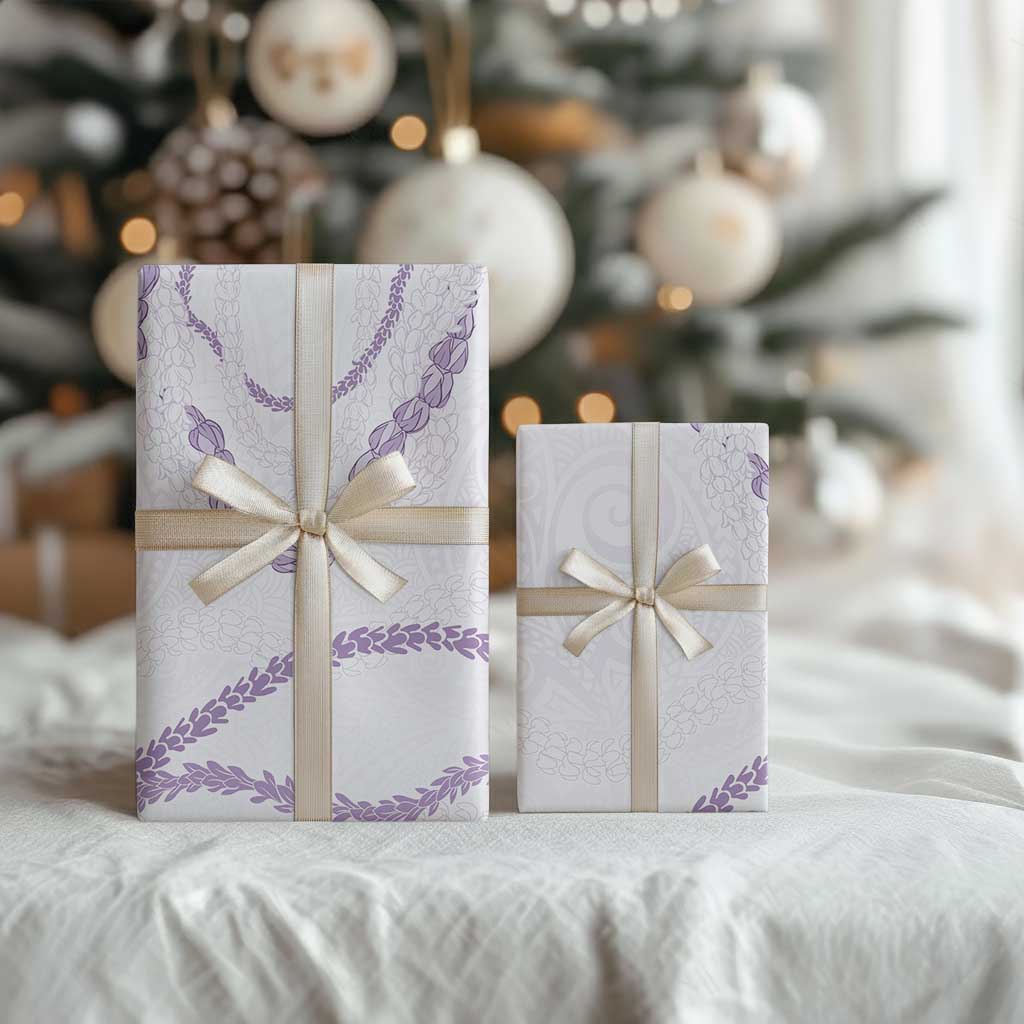 Aloha Lei Mikioi Wrapping Paper Purple Polynesian Tribal Tatau Pattern LT9 - Polynesian Pride