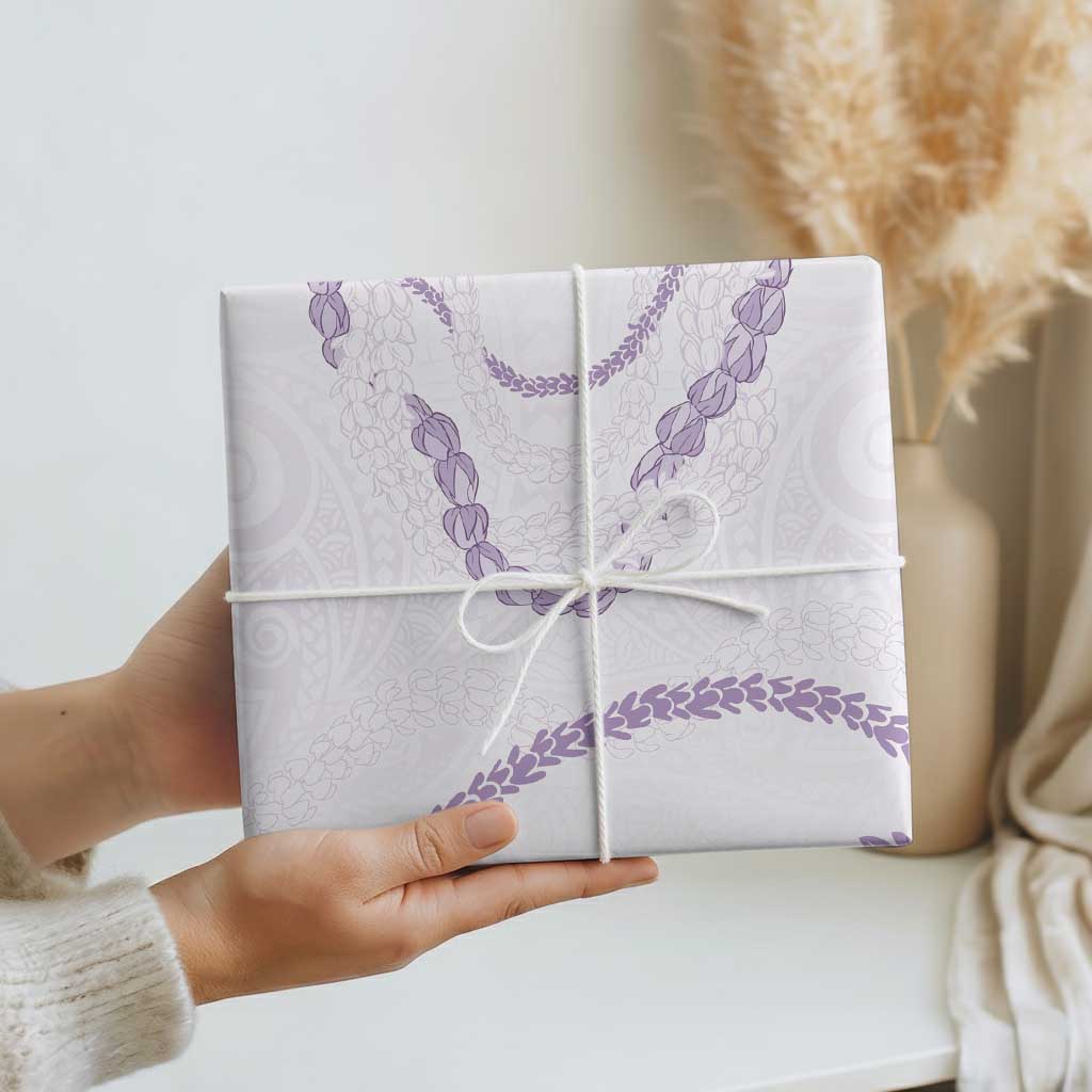 Aloha Lei Mikioi Wrapping Paper Purple Polynesian Tribal Tatau Pattern LT9 - Polynesian Pride