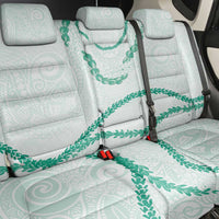 Aloha Lei Mikioi Back Car Seat Cover Sage Green Polynesian Tribal Tatau Pattern