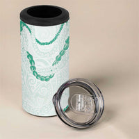Aloha Lei Mikioi 4 in 1 Can Cooler Tumbler Sage Green Polynesian Tribal Tatau Pattern LT9 - Polynesian Pride