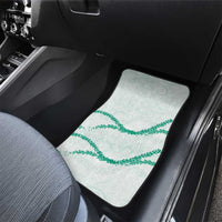 Aloha Lei Mikioi Car Mats Sage Green Polynesian Tribal Tatau Pattern LT9 - Polynesian Pride