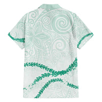 Aloha Lei Mikioi Hawaiian Shirt Sage Green Polynesian Tribal Tatau Pattern LT9 - Polynesian Pride